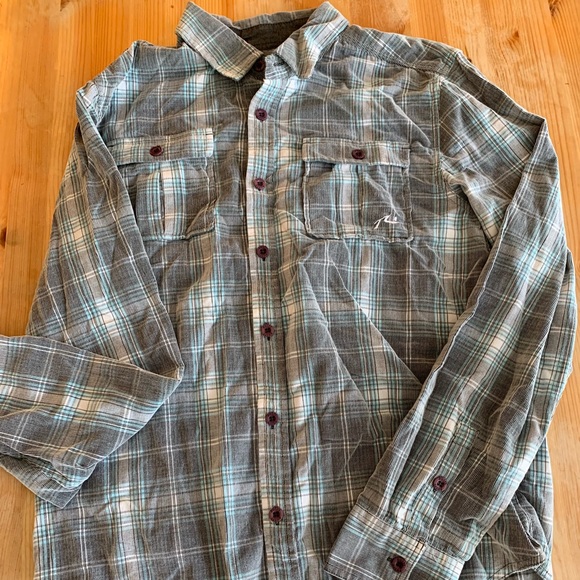 Blue and green flannel - Picture 1 of 2